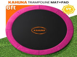 Kahuna 6ft Replacement Trampoline Safety Pad Cover and Jumping Spring Mat - Pink KAH-PDMAT-06-PK