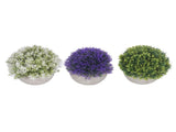 3PCS Artificial Potted Plant Fake Plants Realistic Round Base Long Lasting Easy Maintenance V1294-YM0710-3111230252811