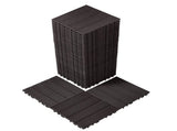 Interlocking Deck Tiles, 36 Pack,11.6"x11.6" 36 sq. ft Plastic Waterproof Outdoor Flooring All V952-HDDBSL4TBTSZO4PBXV0