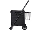Shopping Cart, Folding Grocery Utility Cart with Dual Baskets, Waterproof Liner & Wheels, 45 KG V952-XYC2ZDSTCSJSJVKLW001V0