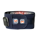 Dark Blue Wireless Heated Waist Massager with Lumbar Support - Smart Back Pain Relief Device V888-ELOSUNG13448