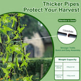 XL Heavy Duty Garden Trellis for Climbing Plants with Netting V178-66996