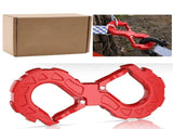 red heavy-duty S-shaped trailer tow hook, G80 steel, 14968.55 kg load capacity, off-road rescue, V1102-796-62674-GRN-S