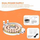 Automatic 35 Egg Incubator - Electric Digital Turning Chicken Quail Duck Hatching V238-SUPDZ-41058148679760