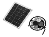 10W Photovoltaic Solar Panel Charger Kit with Fan Dual USB Female Ports for Outdoor Chicken House V1294-YM0714-3114210110511