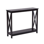 Sarantino Isla X-Frame Console Table - Black TBL-008-3JJ-BL