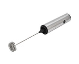Stainless Steel Electric Milk Frother, Handheld Egg Beater, USB Charging, Mini Mixer V1263-JX-2937