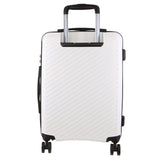 Pierre Cardin Inspired Milleni Cabin Luggage Bag Travel Carry On Suitcase 54cm - White V563-MONACO-CABIN-WHITE