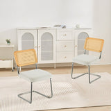 VEVOR Chairs, Set of 2, Mid Century Modern Dining Chair, Upholstered Velvet Accent Chair with V952-TBYCYTERBS202HFWRV0