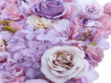 Artificial Flower Wall Backdrop Panel 40cm x 60cm Mixed Pink & White Flowers V637-DP1193789