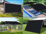 Black Sun Sail HDPE UV Protection 85-90%, 400cm x 400cm V1188-MS-325-1400