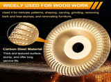 Grinding Disc Set for Angle Grinder, 4 Pcs Wood Carving Discs and 5 Pcs Rasp Drill Bits for Wood V1237-ZY-924-025