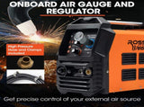 ROSSI 45A Plasma Cutter, Non-Touch Pilot ARC for Easy Cuts of Painted or Rusty Metals, DC Inverter V219-WDRPLMROC45A