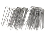 50Pcs Galvanized Steel Garden Stakes U Shaped Tent Stakes U Shaped Galvanized Landscape Pins Heavy V1294-YM0703-3111230111611