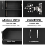 Artiss Shoe Rack Cabinet 21 Pairs Adjustable Shelves Black Clair FURNI-SHOE-21-BK-AB