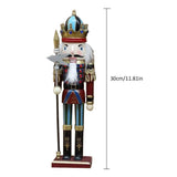 4Pcs 30cm Christmas Nutcracker Soldiers Wooden Soldier Nutcracker on Stand Home Decor Christmas Gift V1294-YM0717-10065654