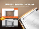 Pet Door, 33.7 x 50.9 cm Aluminum Frame with Lock and Flap System, Weatherproof Doggy Door, Easy to V952-MSCWMLMLHJ1PCF80QV0