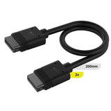Corsair iCUE LINK Cable, 2x 200mm with Straight connectors, Black V1202-V2-CAC-ICLK-CB20C-K