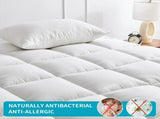 1500GSM Bamboo Mattress Topper Extra Thick 10CM Bed Topper super King 203 x 203 40 cm V201-W13484801