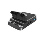 5 in1 Type C to HDMI-compatible Adapter USB 3.0/2.0 TFCard Slot Converter Holder - Black V1263-JX-245