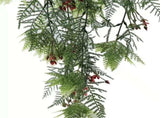Artificial Hanging Christmas Myrtle and Flowering Holly UV Resistant 78cm V637-DP60091