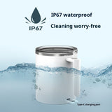 Self Stirring Coffee Mug 12.2 oz, Electric Mixing Cup with Magnetic Stirrer & Anti-Sedimentation, V1192-AZ-W-2600