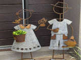 Set 2 Farm Kids - Girl W Pot Planter Assorted 30x80cm V637-71603KID