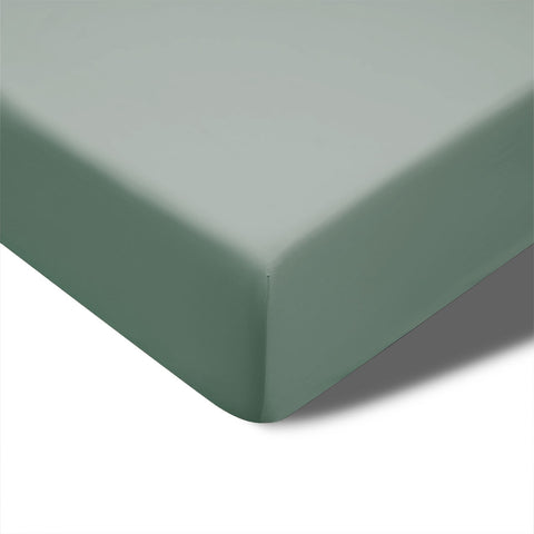 Accessorize 400TC Sage Bamboo Cotton Fitted Sheet 40cm Wall King Single V442-HIN-FITTEDS-BAMBOOCOTTON40CM-SAGE-KS