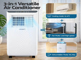 3-in-1 Devanti Portable Air Conditioner Dehumidifier Fan 7000BTU PAC-B-7000-WH