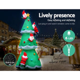 Jingle Jollys Christmas Inflatable Santa Tree 5M Illuminated Decorations XMAS-INF-CHRI-TREE-5M