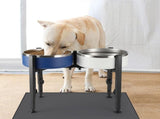 Dog Food Bowl - Metal Food Bowl - Adjustable Dog Food Bowl - Double Food Bowl V1188-ZXY-10152