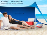 Wallaroo Beach Tent Canopy Sunshade 2m x 2m - Blue BCH-TNT-2X2-BU