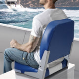 Boat Seat Low Back Fold-Down Fishing Boat Chair with Sponge Padding 2 Pack V952-ZHSKU00000000000057