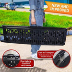 2x Aluminium ATV Loading Ramp Foldable - Black ATV-01A-BK-2