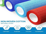 Self Adhesive Bandage Wrap, 12 Pack 4 inch x 5 Yards Waterproof Stretch Bandage Sports Tape, V1366-AZ2-W-12349