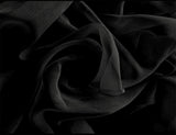 Sheer Voile Curtains 548cm wide 230cm Drop+30 Hooks Pinch Pleat New, Black V702-CNA5-2-1 BLK
