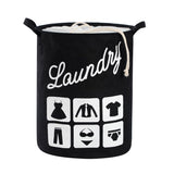 Foldable Fabric Laundry Basket Cotton Laundry Large Bag Collapsible Storage Basket V1294-YM0717-10134599