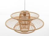 Aurora Natural Hand-Woven Bamboo 3-Layer Pendant Lamp Light V563-75233