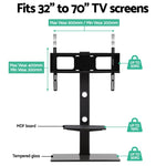 Artiss TV Stand Mount Bracket for 32"-70" LED LCD 2 Tiers Storage Floor Shelf TV-MOUN-S01-BK