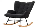 Levede Fleece Rocking Chair CH1130-GY