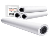 Wide Format Paper, 609.6 mm x 45.7 m Paper, 4 Rolls CAD Bond Rolls with 50.8 mm Core, 10 KG V952-KFDYZ2INCH243KB2WV0