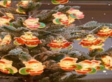 Cute Christmas Character LED String 6M 40-Light Christmas Snowman Battery Operated Fairy V888-ELOSUNG47527
