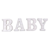 BABY Letter Lights Set Romantic Warm White Large BABY LED Lights Battery Operated Light Decoration V1294-YM0901-3119230105211