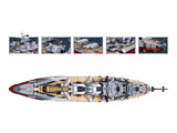 Sluban B1102 Model Kit WWII Bismarck Battleship Large Scale Warship Navy Vessel Boat Military B SLB1102