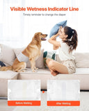 VEVOR Disposable Male Dog Diapers Super Absorbent Male Dog Wraps M Size 96 Count V952-CWNBFDGG96PMPUZWY001V0