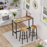 VEVOR Table, Sturdy Metal Frame High Top Pub Table, Narrow Long Kitchen Dining, Cocktail Counter V952-JXBTZJXBTZW3T867K001V0