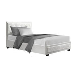 Artiss Bed Frame King Single Size Gas Lift White TIYO BFRAME-F-TIYO-KS-WH-ABC