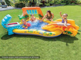 Intex 57444 Dinosaur Play Centre Kids Inflatable Pool with Water Slide 57444NP