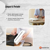 Tooleroo Portable A4 Thermal Printer White Paper Kit - Wireless and Inkless V238-SUPDZ-40903265648720