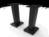 Kanto SX26 26" Tall Fillable Speaker Stands with Isolation Feet - Pair, Black V398-KO-SX26